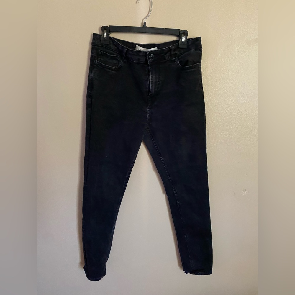 36x34 Black Skinny Fit Jeans